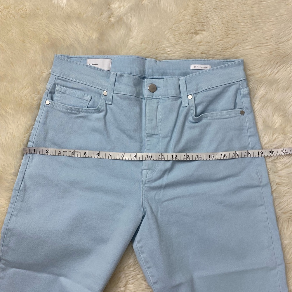 Baldwin Vintage Baby Blues Crop Straight Jeans, Size 31 - Picture 11 of 14